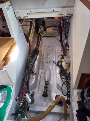 bilge area propeller shaft stuffing box