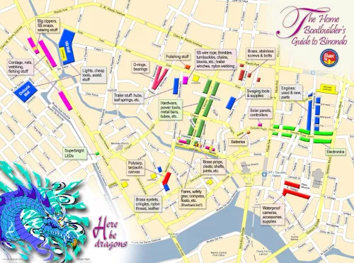 map of chandler stores in Binondo Manila