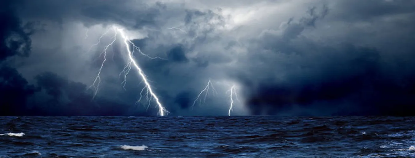 image of storm over ocean